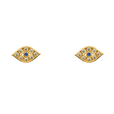 14K Yellow Gold Pearl and Assorted Stud Earrings - Screw Back