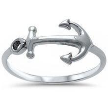 Load image into Gallery viewer, Sterling Silver Solid Anchor Ring