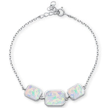 Load image into Gallery viewer, Sterling Silver White Opal Bracelet