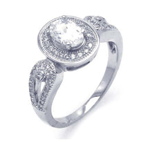 Load image into Gallery viewer, Sterling Silver Rhodium Plated Micro Pave CZ Ornate Ring