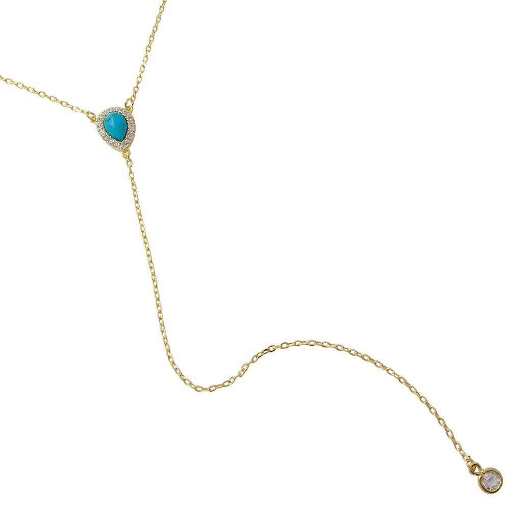 Sterling Silver Gold Plated Micro Pave Mother of Pearl with Dropped Round CZ?ï?¿?½?ï?¿?½?ï?¿?½Necklace