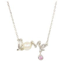 Load image into Gallery viewer, Sterling Silver Rhodium Plated Love Word Necklace