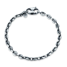 Load image into Gallery viewer, Sterling Silver Gun Metal Plated Marina Bracelet