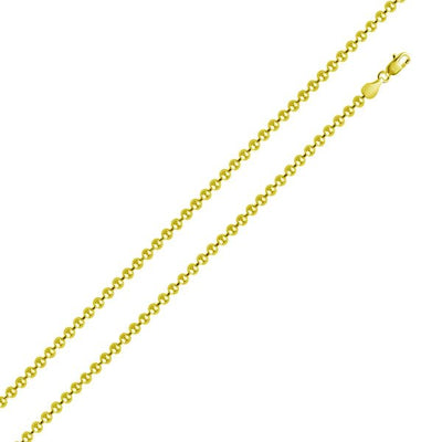 Sterling Silver Gold Plated Bead Chain
