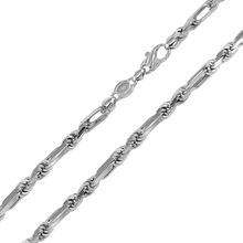 Load image into Gallery viewer, Sterling Silver Rhodium Plated Handmade 6.2mm Figarope Milano Chain