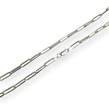 Load image into Gallery viewer, Sterling Silver Diamond Cut Paperclip 150 Link 5.4mm Bracelet or Chain