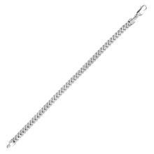 Load image into Gallery viewer, Sterling Silver Rhodium Plated 5.75mm Franco Bracelet