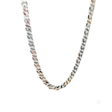 Load image into Gallery viewer, Sterling Silver Dollar Cuban Diamond Cut Chain Width-5.3mm
