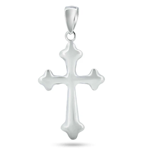 Sterling Silver Basic Cross Charm Pendant