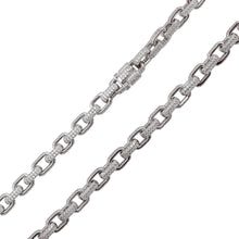 Load image into Gallery viewer, Sterling Silver Rhodium Plated CZ Encrusted 8.9mm Micro Pave Link Chains