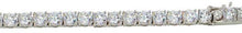 Load image into Gallery viewer, Sterling Silver Rhodium Plated Round 3mm CZ Link Chains