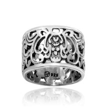 Load image into Gallery viewer, Sterling Silver High Polished Old Fashioned Ring