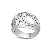 Load image into Gallery viewer, Sterling Silver High Polished Open Bubble Design Ring