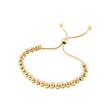 Sterling Silver Gold Plated Beaded Lariat Italian Bracelet
