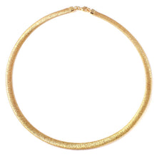 Load image into Gallery viewer, Sterling Silver Classy Gold Plated Wheat Textured Italian Necklace with Lobster Clasp ClosureAnd Length of 17