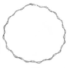 Load image into Gallery viewer, Sterling Silver Stylish Rhodium Plated Snake Wrap Entangling Necklace with Lobster Clasp ClosureAnd Length of 17