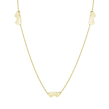 Load image into Gallery viewer, Sterling Silver Gold Plated Double Heart Necklace