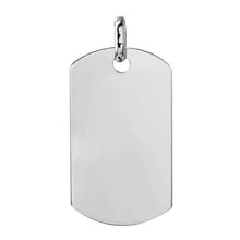Load image into Gallery viewer, Sterling Silver Plain DogTag Pendant