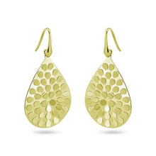 Load image into Gallery viewer, Sterling Silver Gold Plated Pear Shape Earrings