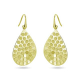 Sterling Silver Gold Plated Pear Shape Earrings