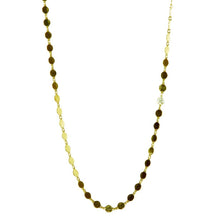 Load image into Gallery viewer, Sterling Silver Gold Plated Flat Circle .925Necklace