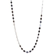 Load image into Gallery viewer, Sterling Silver Rhodium Plated Flat Circle Necklace