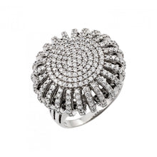 Load image into Gallery viewer, Sterling Silver Rhodium Plated Micro Pave CZ Ring