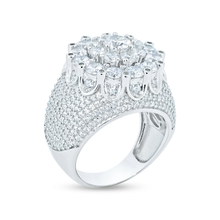 Load image into Gallery viewer, Sterling Silver Men&#39;s Rhodium CZ Encrusted Ring
