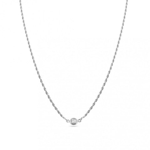 Sterling Silver Rhodium Plated Puffed Mariner Double Strand Curb And Rope Adjustable Link Necklace