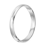 Sterling Silver High Polished Bordered Band Ring
