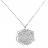 Sterling Silver Rhodium Plated Sacral Chakra Necklace