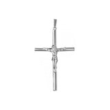 Sterling Silver Cylinder High Polished Cross Pendant