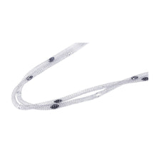 Load image into Gallery viewer, Sterling Silver Fancy Snake Shed Skin Necklace with Multi Marquise Cut Black and Clear Czs