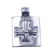 Load image into Gallery viewer, Sterling Silver Rhodium Plated Cross Pendant