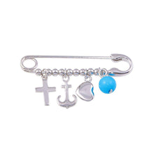 Load image into Gallery viewer, Sterling Silver Rhodium Plated Beads Pin Pendant