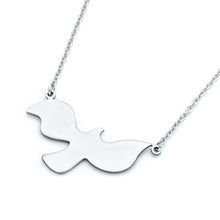 Load image into Gallery viewer, Sterling Silver Neckace with Fancy Heart Leaf PendantAnd Pendant Dimensions of 20.1MMx23.6MM