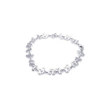 Sterling Silver Rhodium Plated Music Note Bracelet