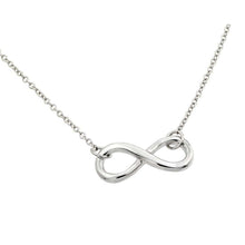 Load image into Gallery viewer, Sterling Silver Rhodium Plated Necklace with Modish Infinity PendantAnd Chain Length of 16 -18   AdjustableAnd Pendent Dimensions: 20.1MMx8.2MM