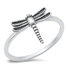 Load image into Gallery viewer, Sterling Silver Dragonfly Start Ring