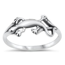 Load image into Gallery viewer, Sterling Silver Lizard Start Ring