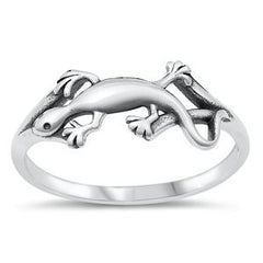 Sterling Silver Lizard Start Ring