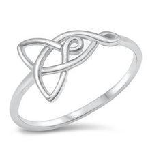 Load image into Gallery viewer, Sterling Silver Celtic Symbol Start Ring
