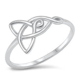 Sterling Silver Celtic Symbol Start Ring