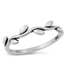 Load image into Gallery viewer, Sterling Silver Leaves Ring