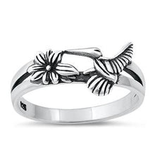 Load image into Gallery viewer, Sterling Silver Hummingbird Ring