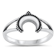 Load image into Gallery viewer, Sterling Silver Moon Ring