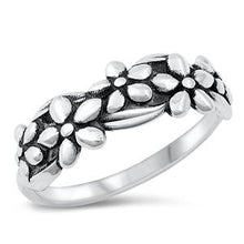 Load image into Gallery viewer, Sterling Silver Daisies Ring