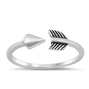 Sterling Silver 5mm Open Arrow Ring