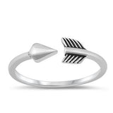 Sterling Silver 5mm Open Arrow Ring