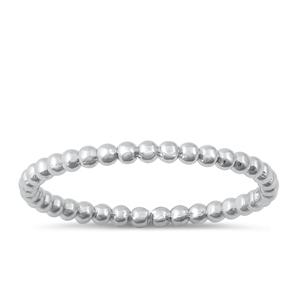 Sterling Silver 1.6mm Dot Band Start Ring